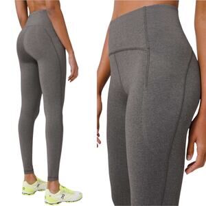 NWOT Lululemon Swift Speed High-Rise Tight 28" Heathered Black Luxstreme Size 8